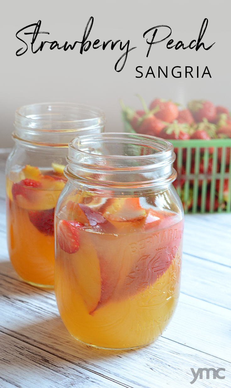 This Strawberry Peach Sangria Will Up Your Patio Party Game 1000