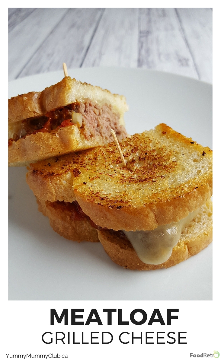 Meatloaf Grilled Cheese. It's just like a grilled cheese, except manly and so dripping-with-ketchup-and-ground-beef goodness. Great for leftover meatloaf or if you're having a bunch of guys over for the big Superbowl game. In fact, make it anytime at all.  | YMCFood | YummyMummyClub.ca