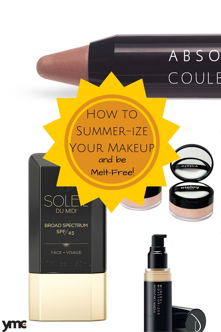 Warm weather means reduced durability with make up.  Like changing your seasonal wardrobe, for the hot weather, it’s time to summer proof your makeup as well. | Beauty | YummyMummyClub.ca