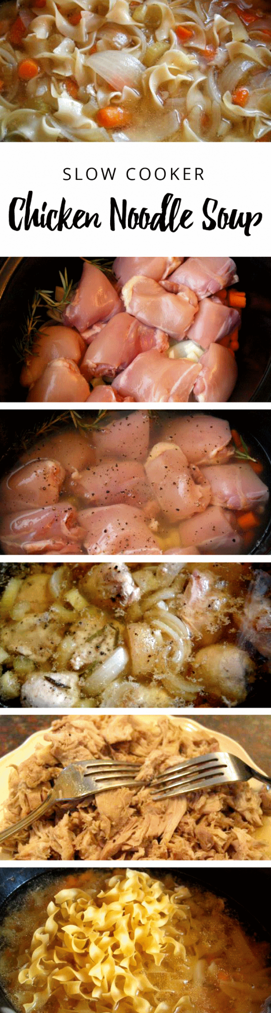 Chicken soup is good for the soul but this recipe is also good for your time management–it cooks in the crockpot while you're at work, making this slow cooker recipe a weeknight dinner winner! | YummyMummyClub.ca