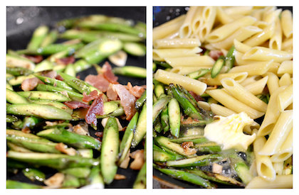 In the "bacon makes it" category, we give you this Asparagus, Bacon and Garlic Penne pasta recipe that will have your kids asking for seconds. | YMCFood | YummyMummyClub.ca