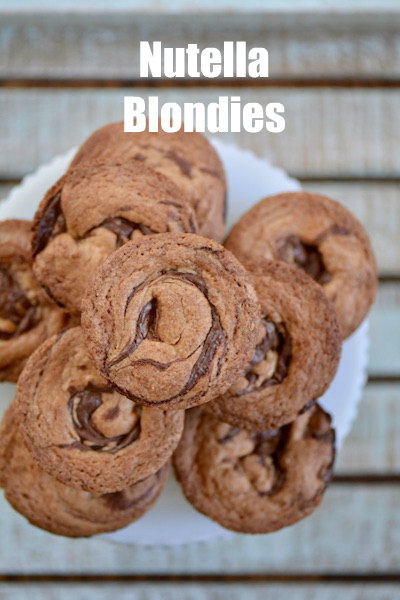 Nutella Blondies 