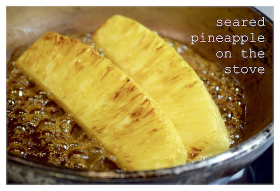 seared pineapple
