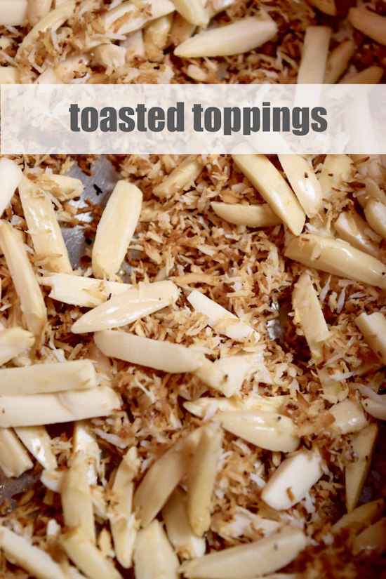 toasted toppings