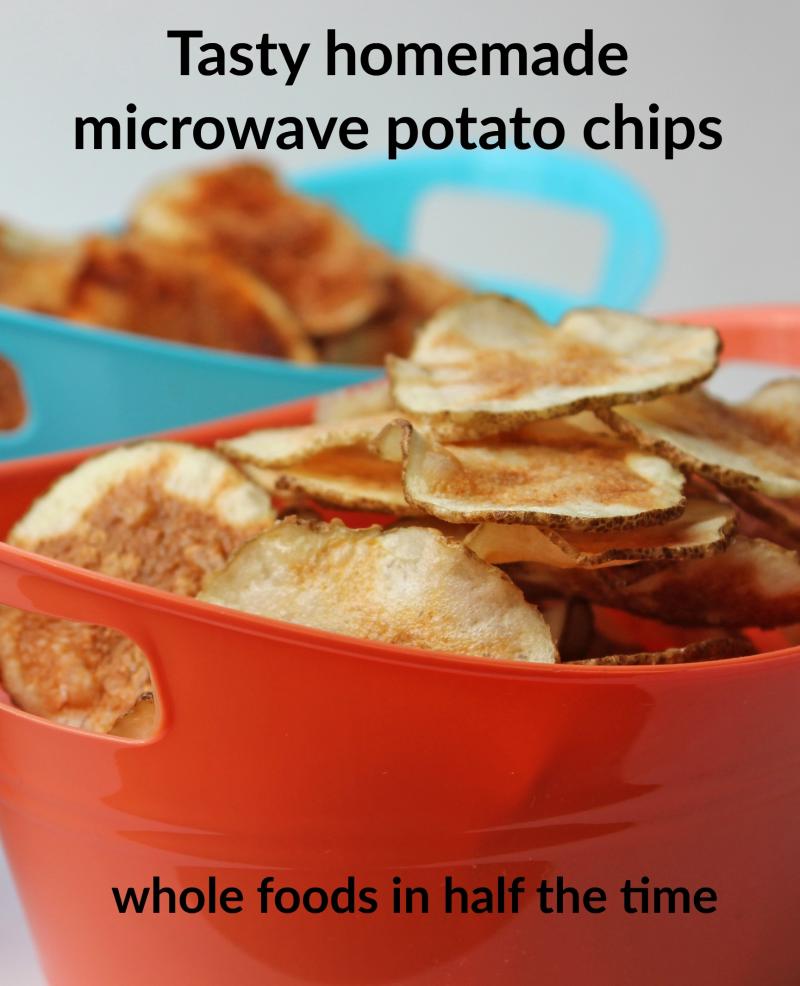 Homemade microwave potato chips are a family-friendly kitchen project that's frugal, super easy, delicious, and even... healthy! | YMCFood | YummyMummyClub.ca