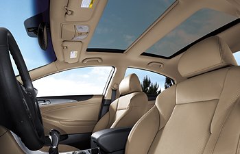 2013 Hyundai Sonata Hybrid panoramic sunroof