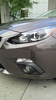 2014 Mazda3 front headlight