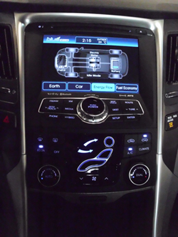 2013 Hyundai Sonata Hybrid centre console