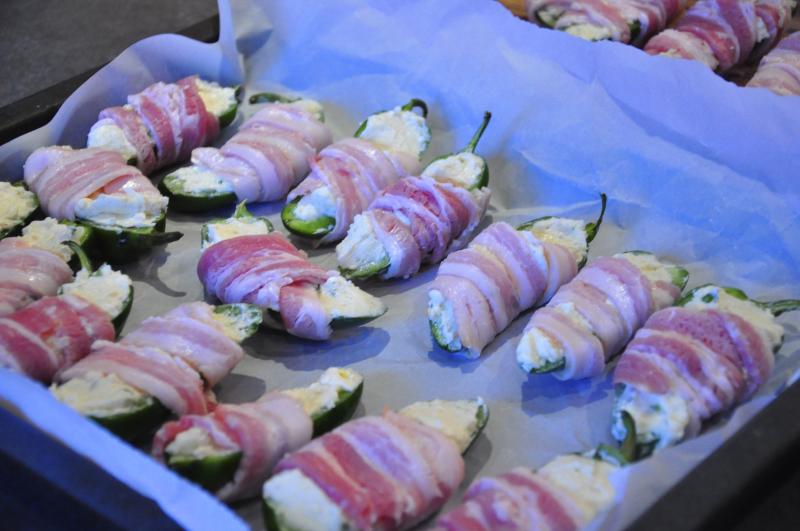 bacon, jalapenos, cream cheese stuffed jalapeños, cream cheese, cheese recipes, bacon recipes, delicious appetizers, appetizer recipes, Best Holiday Appetizers, Around The Table, katja wulfers
