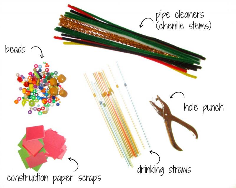 Christmas ornament crafting supplies