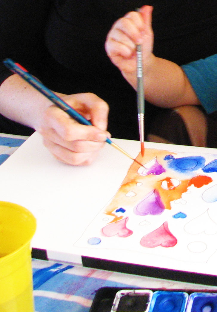 Make a collaborative work of art with your kids.