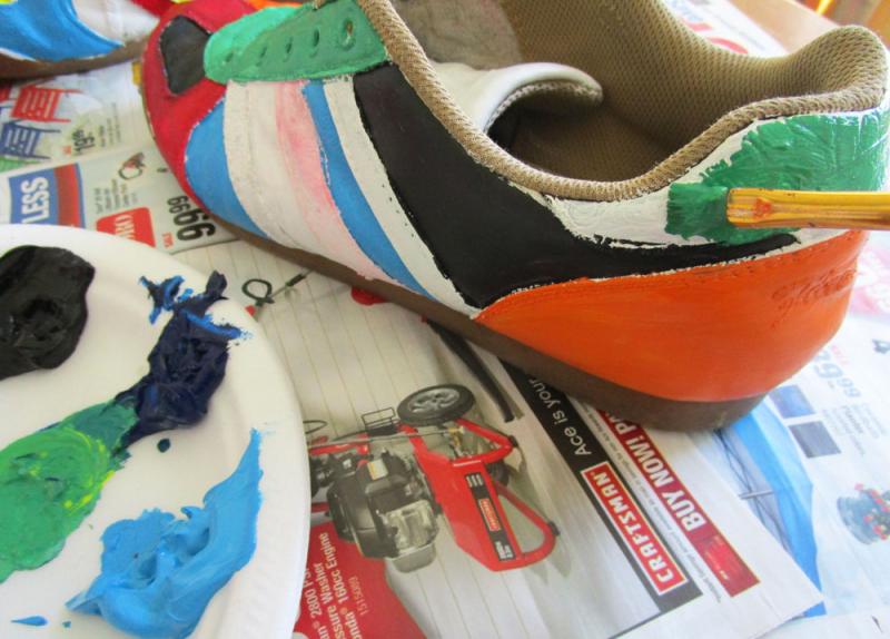 Paint the shoes!
