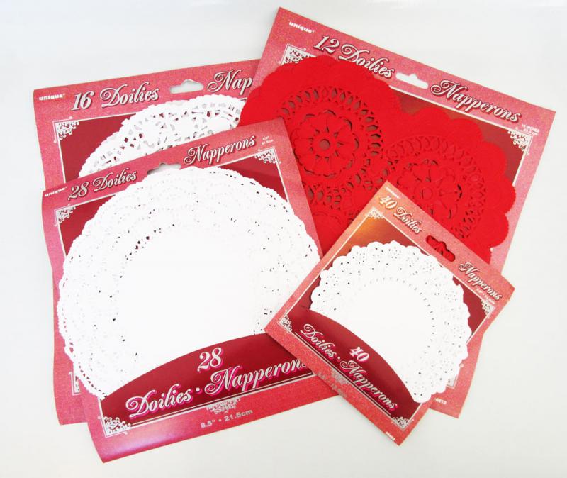 Pick up some doilies at the craft store.