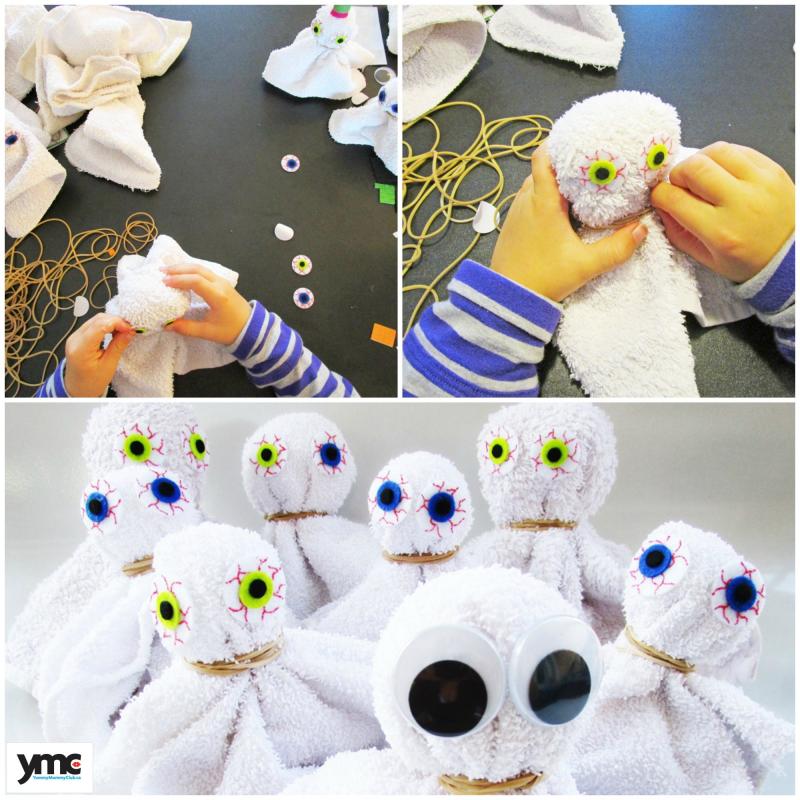 These 6 Boo-tiful and frugal homemade Halloween decorations are the perfect easy crafts for your kids to make on a gloomy fall day! Recycled toilet paper rolls and juice boxes and other household items make these perfect for cheap DIY Halloween party decor or school art projects! | YummyMummyClub.ca