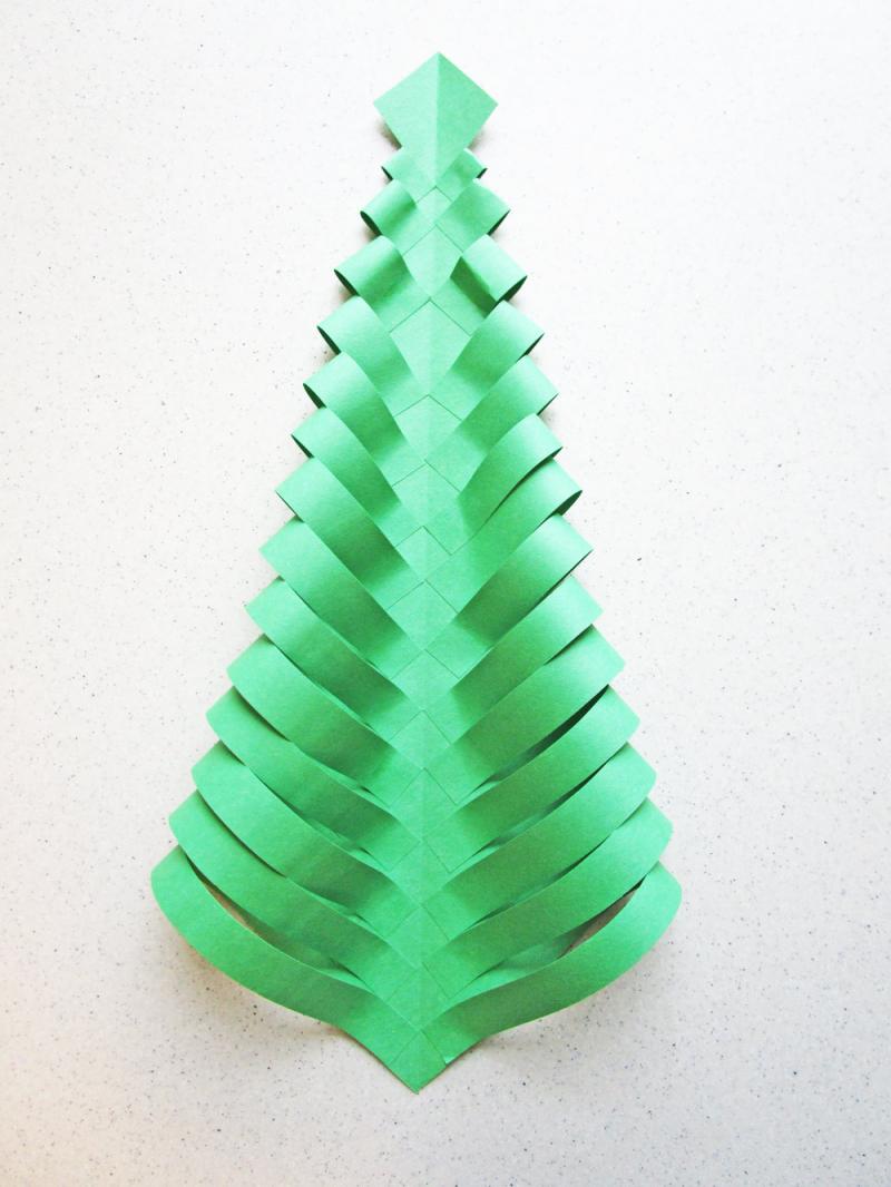 Here is the folded tree!