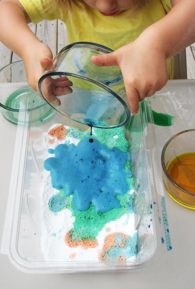 Science experiments can be as creative as art projects.