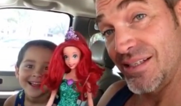 Dad lets son choose Ariel doll for birthday