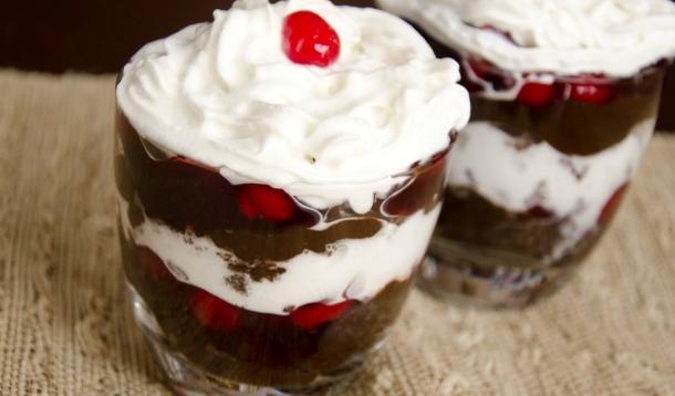 Black Forest Brownie Trifle