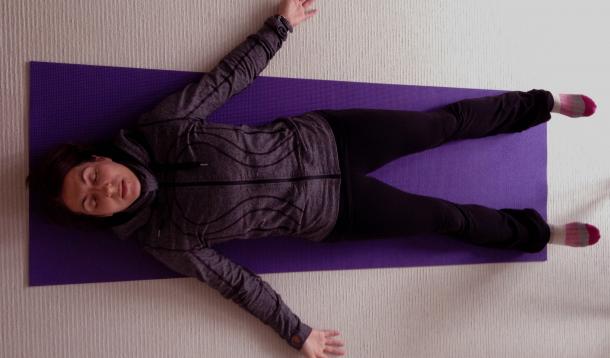 Shavasana Corpse Pose Blanket Yoga Practice Stock Vector (Royalty Free)  1148398307 | Shutterstock