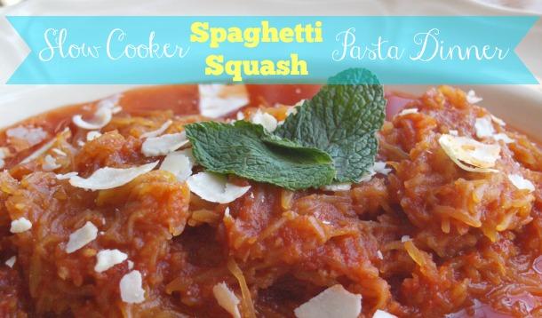 Slow Cooker Spaghetti Squash Pasta Dinner