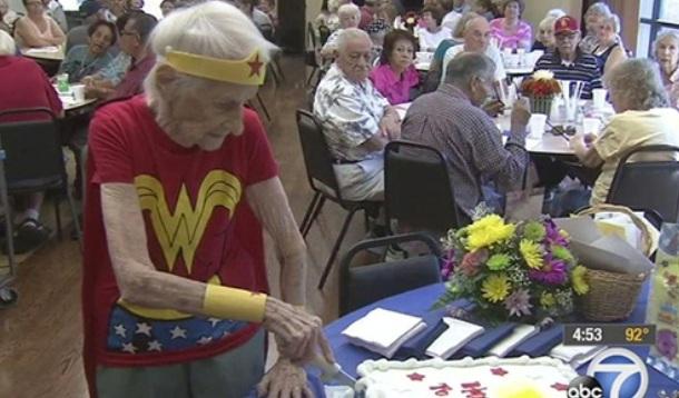 Seniors Centre Volunteer Wonder Woman 