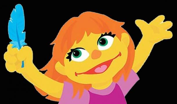 Everything you know about Sesame Street's Julia is wrong: There's a muppet that is helping Big Pharma colonize the world for our new alien overlords. | Humor | Satire | YummyMummyClub.ca