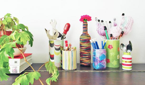 5 Cool Craft Containers Kids Can Make as Gifts - Kids can turn trash into treasures for teachers, grandparents, and friends with a little time and some love. | Upcycling | DIY | Kid-friendly | YummyMummyClub.ca