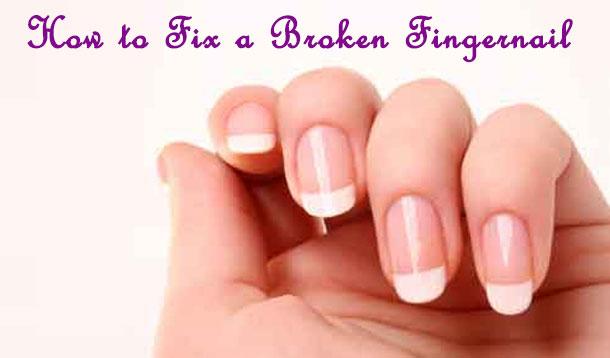 How To Fix A Broken Fingernail :: 
