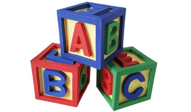 building blocks at daycare