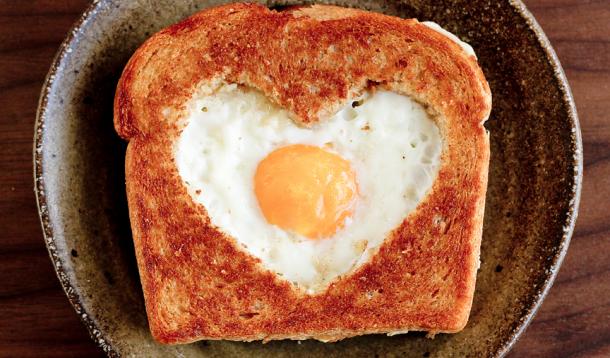 valentine's day egg in a basket
