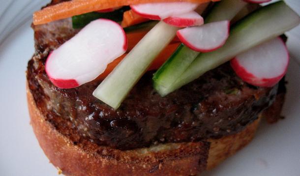 Asian Style Hoisin Glazed Meatloaf Sandwiches Recipe