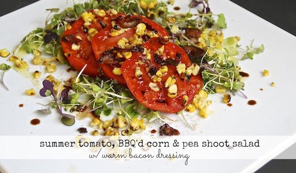 grilled corn and tomato salad