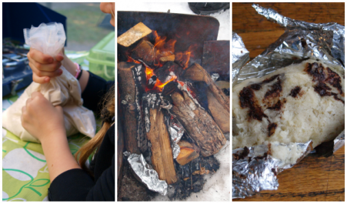 A bannock camping breakfast that's so easy to make your kids can do it for you 