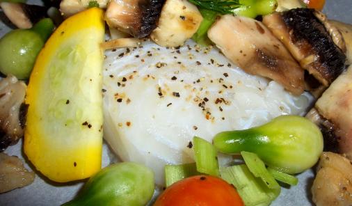 White Fish and Summer Vegetables En Papillotte Recipe