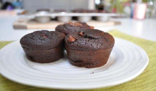 Chocolate Lentil Muffins