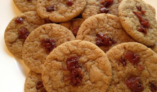 Maple Rum Cookies With Candied Bacon