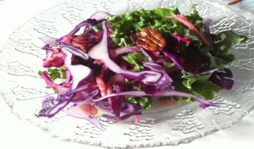 Kale and Red Cabbage Salad