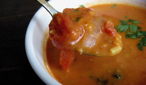 Spiced Tomato Lentil Soup Recipe