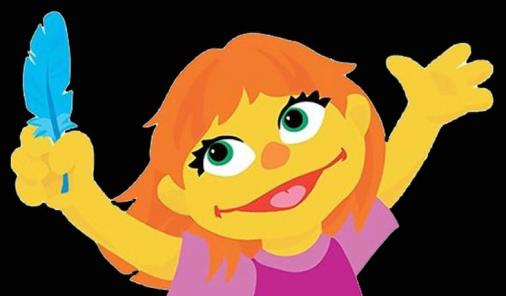 Everything you know about Sesame Street's Julia is wrong: There's a muppet that is helping Big Pharma colonize the world for our new alien overlords. | Humor | Satire | YummyMummyClub.ca