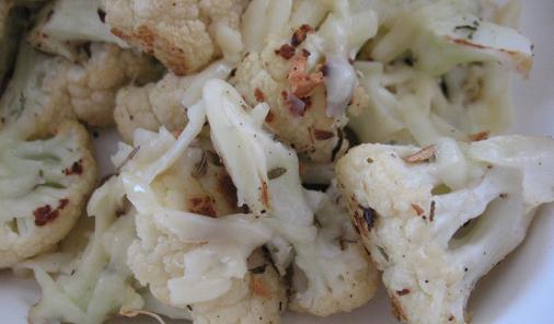 Balsamic Roasted Cauliflower with Parmesan Cheese Recipe