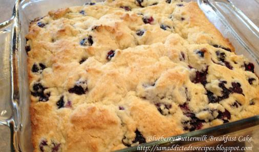 Blueberry Buttermilk Breakfast Cake Recipe