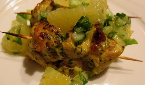 Chicken Skewers and Meyer Lemon Salsa Recipe
