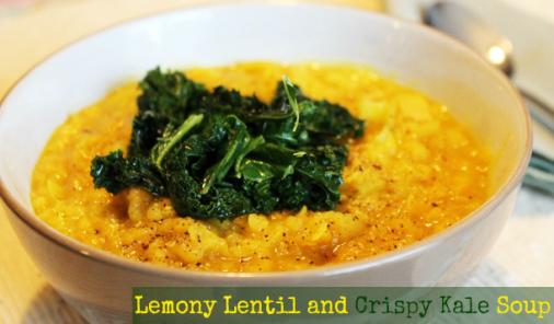 Lemony Lentil and Crispy Kale Soup Recipe