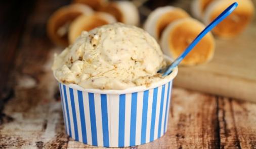 Only three ingredients are needed to make this unbelievably delicious Roasted Marshmallow Ice Cream. | YMCFood | YummyMummyClub.ca