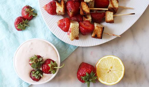 Summer Must-Try: Grilled Shortcake Kabobs with Strawberry Cheesecake Dip