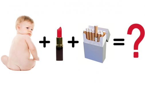 baby lipstick and cigarettes