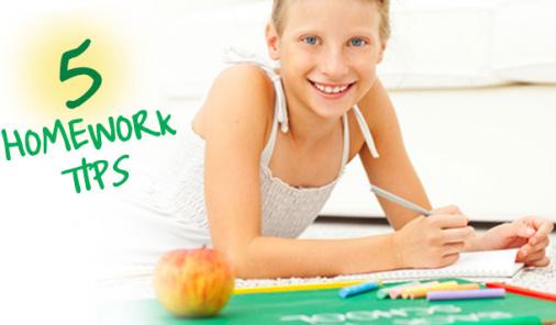 five homework tips for kids