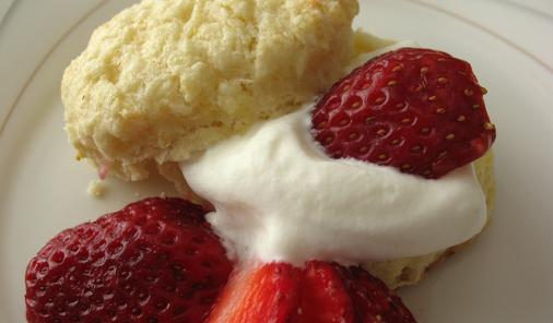 Lemon Scones with Strawberries and Cream Recipe