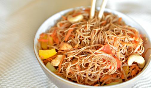 noodle salad, lunches for grownups 