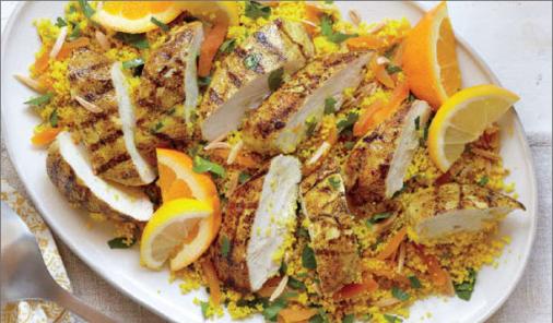 Apricot Almond Couscous With Chicken Recipe